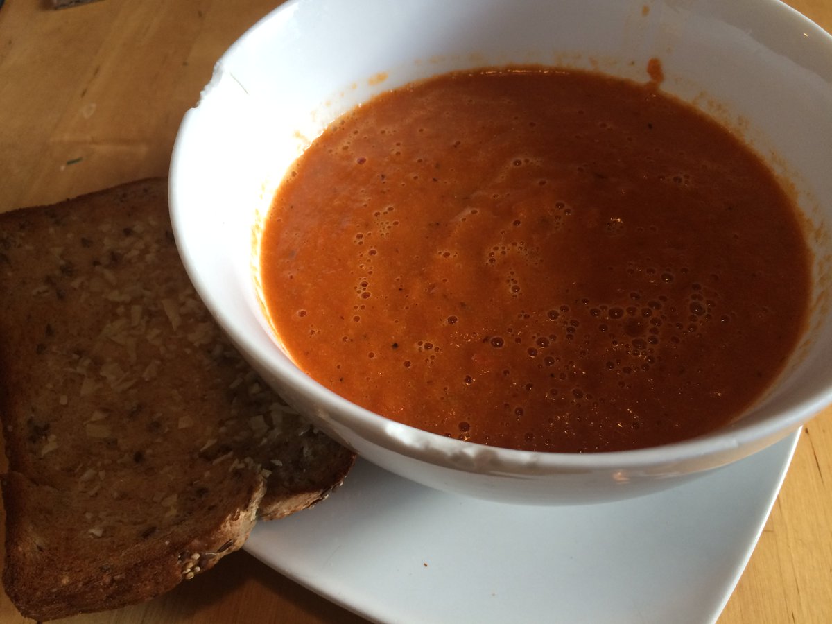 woke up late, made roasted red pepper soup. #weirdmusicianlife #roastedredpeppersoupmmm