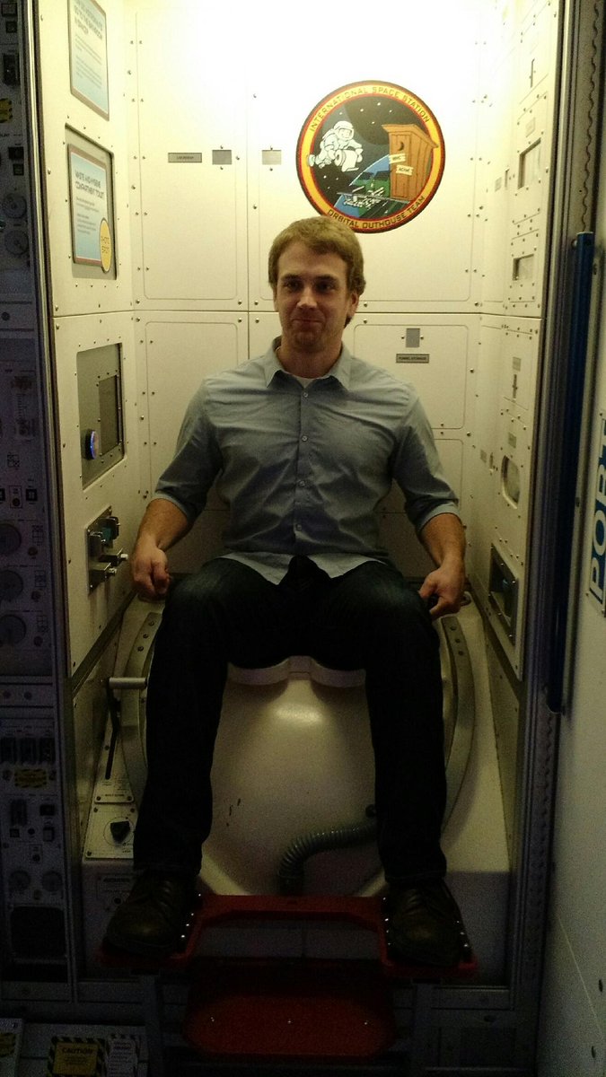 15DaysofDave's tweet image. Experiencing the joys of the Space Toilet at the Science Center. It's the MSA G1 SCBA fest