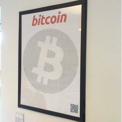 bitbitsbiz's tweet photo. New Price on Flagship Bitcoin Poster, now only £11.99!  Pay by Bitcoin or PayPal.  https://t.co/GL44tpJMfg #bitcoin https://t.co/FSqBLcORqz