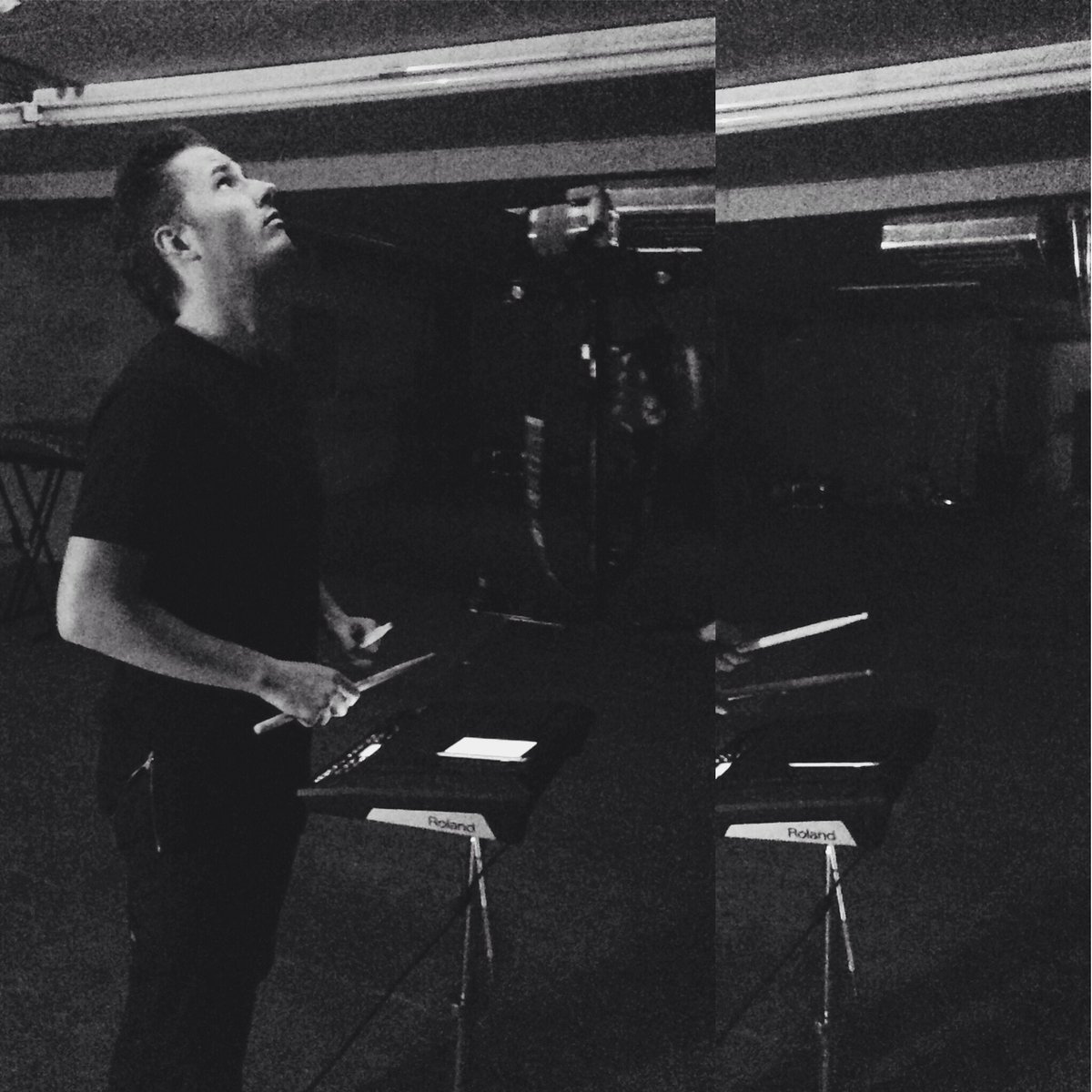 Took 2 pictures back to back  at our video shooting. 1 pic didn't have anything, the other had this...#ghost maybe?