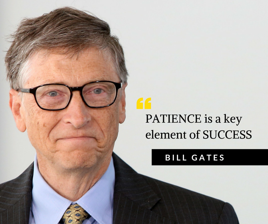 Andrew_Stotz's tweet photo. Start the day with an #inspiringquote by @BillGates - "PATIENCE is a key element of SUCCESS." https://t.co/HKBGOs471G