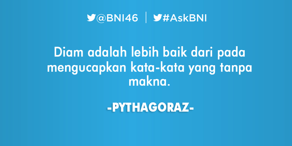 BNI's tweet photo. Selamat pagi dan selamat beraktivitas :) #BNIQuotes https://t.co/tDCdmwyMTi https://t.co/KJtXO8Uako