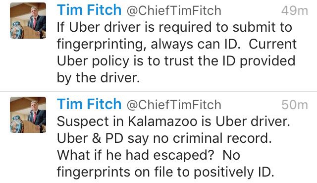 leahthorsen's tweet photo. Newest @STLTaxiComm member @ChiefTimFitch tweets in wake of Kalamazoo shootings about fingerprint background checks: https://t.co/jH4bHbFIvu