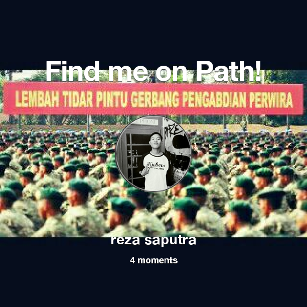 Find me on #Path now! Go to: path.com! #thepersonalnetwork