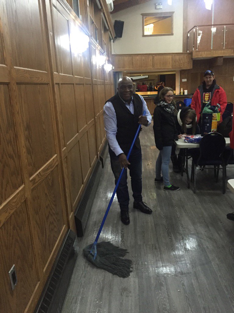 Charlie got a new job #janitor