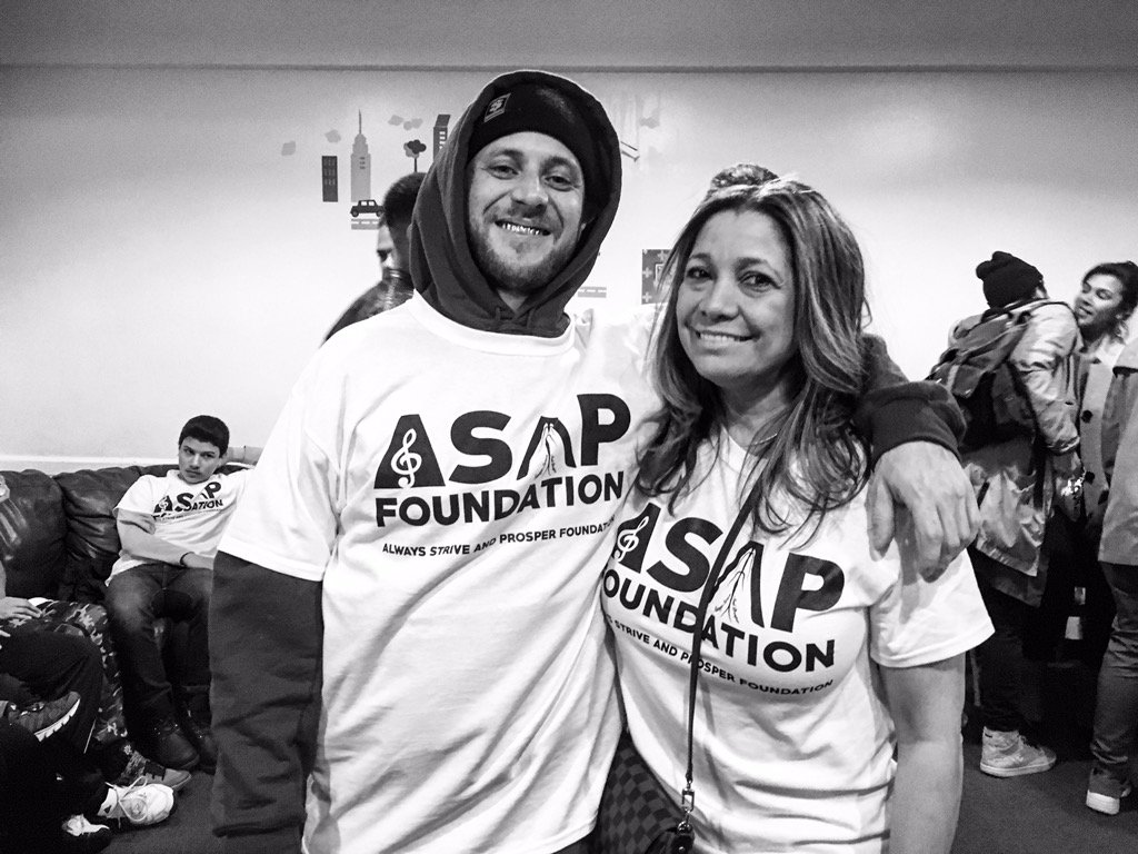 crookrobbins's tweet photo. Inaugural #ASAPFOUNDATION meeting. Love you Tati. @BodegaBAMZ @OHLA https://t.co/U8x8lVIViG