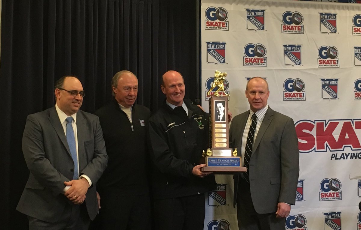 Emile Francis winner John O'Malley received so much support. Here are some quotes about his efforts #NYRYouthHockey