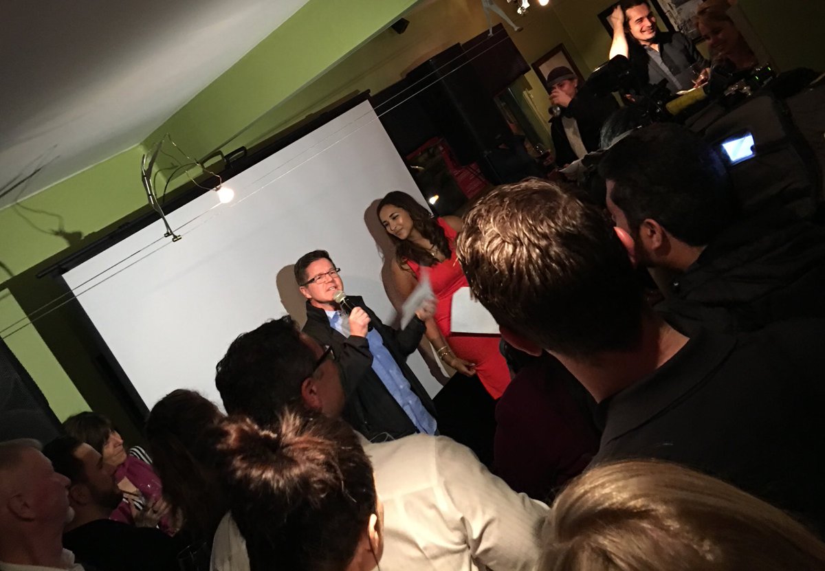 WBrettWilson's tweet photo. MC @Gord_Gillies at #LaBrezza celebrating #Marco in support of @AlbertaChildren'sHospital. 

#FondMemories #Madina https://t.co/iJUqCSY7LF