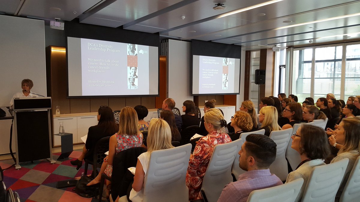 DivCouncilAus's tweet image. A full house today to kick off our 'Creating Cancer- Friendly Workplaces' event at @medibank #CancerAndWork