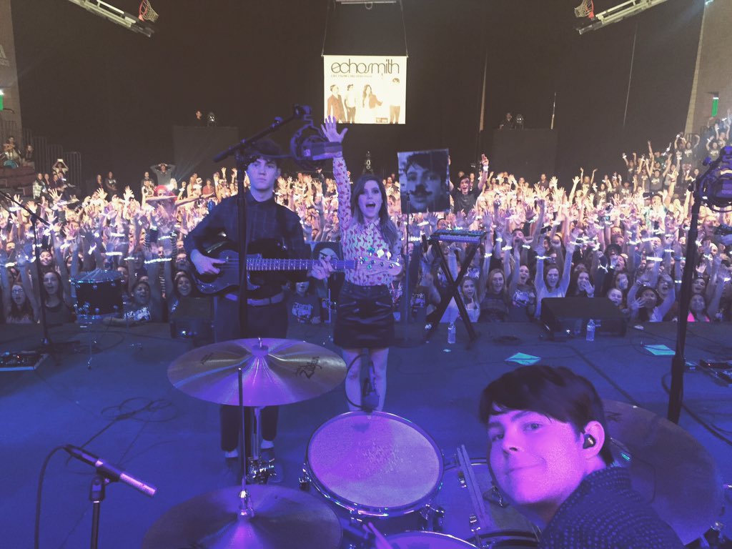 echosmith's tweet photo. Thank you for an amazing time @StateFarm &amp; Carlsbad High School!!! https://t.co/2BZEMwfK0q