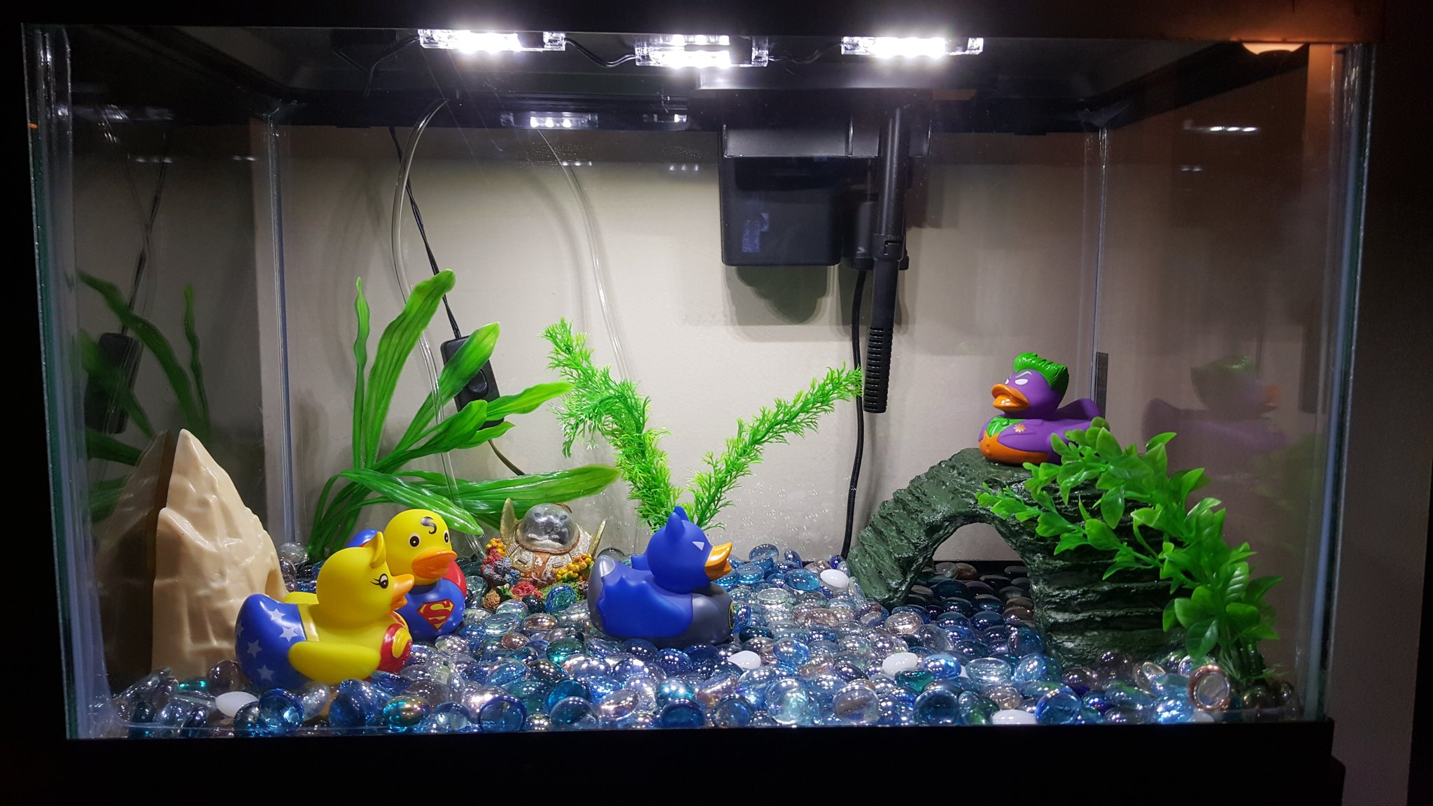 Batman aquarium hotsell decorations
