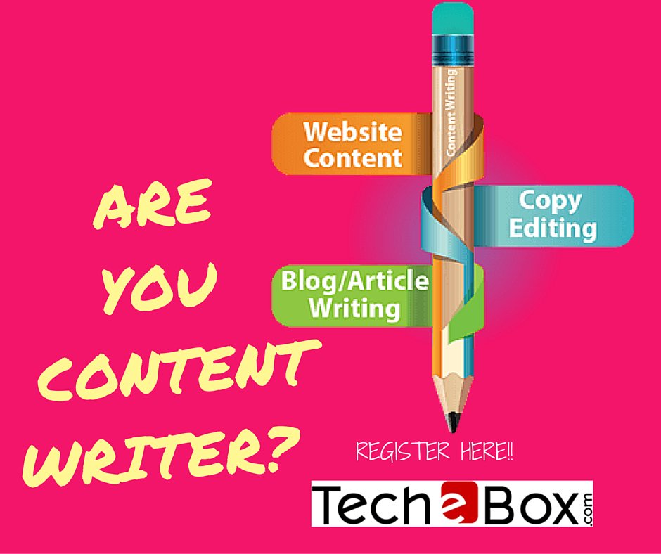techebox's tweet image. Show your content strength!
Register with techebox.com
#contentwriters #Copywriters #productcontent