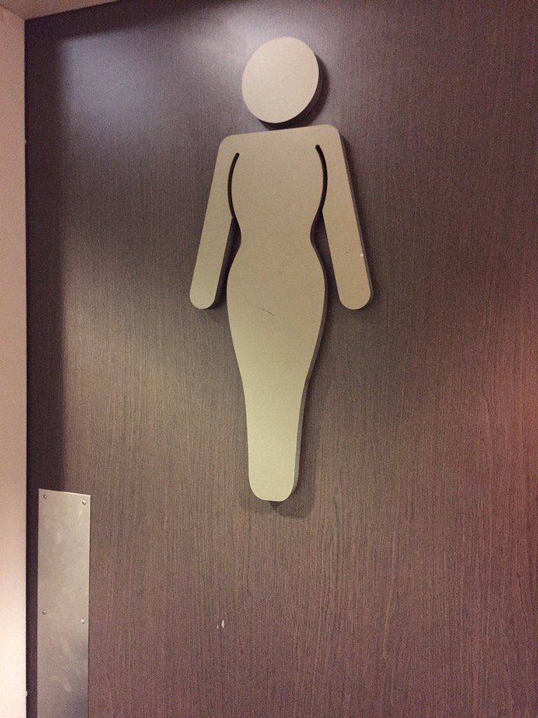 Oo La La! It's a sexy bathroom lady