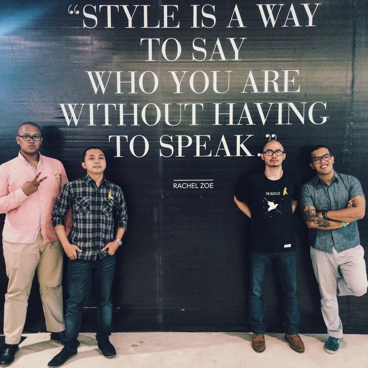 MAC_HS's tweet photo. This is our (@Javin_Act @ardiyanfirman @terngawur @confisdesaint) style now, a style for humanity. What's yours? 🇮🇩🎗 https://t.co/aEvt0jRb4h