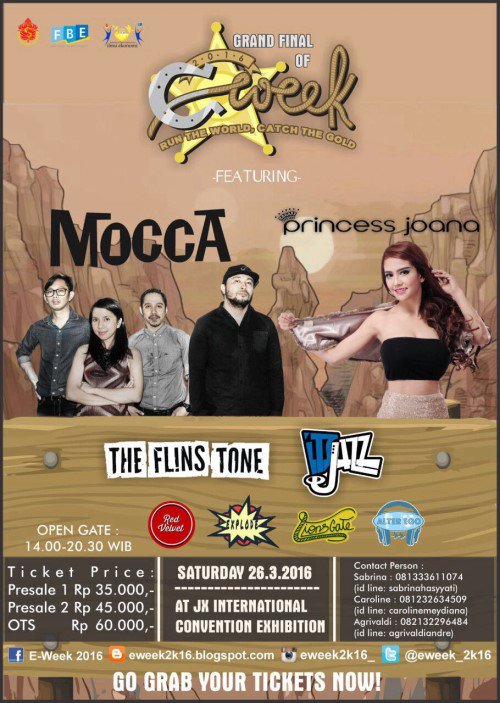 Grandfinal Party Economics Week 2k16 by Mhs Ilmu Ekonomi Univ Surabaya | 26 Mar’16 @ Jatim Expo | CP: 081333611074