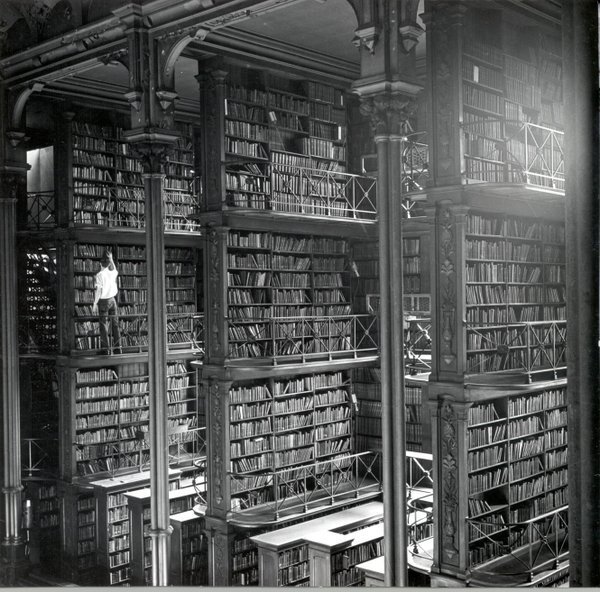 The Old Cincinnati Library, Ohio. Built in 1874, and designed by James W. McLaughlin in 1868.