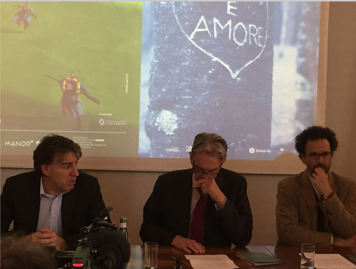FilmFestLocarno's tweet photo. The press conference has started! Moderates the Primavera Locarnese the President #MarcoSolari #immagineparola https://t.co/bKYCKJF3aq