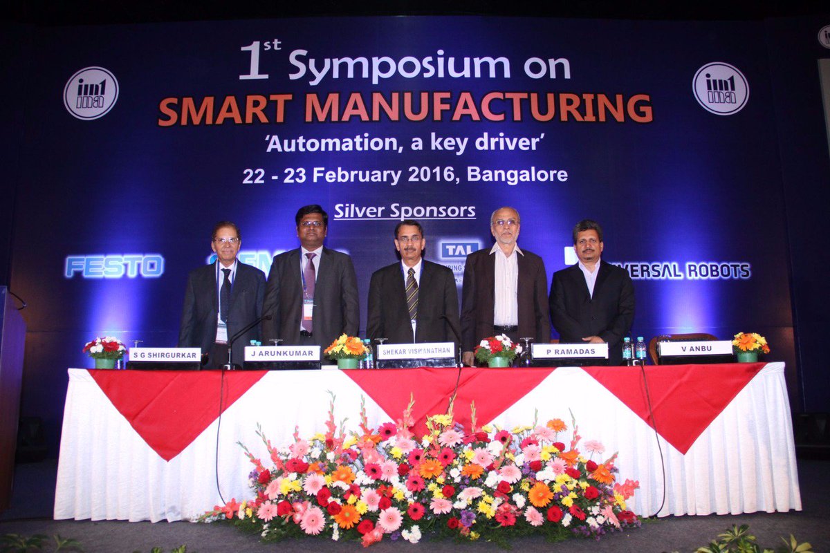 Autosymposium's tweet photo. 1st #Symposium on Smart #Manufacturing in progress with delegates bringing out its finer aspects https://t.co/bVI2WpNFRw
