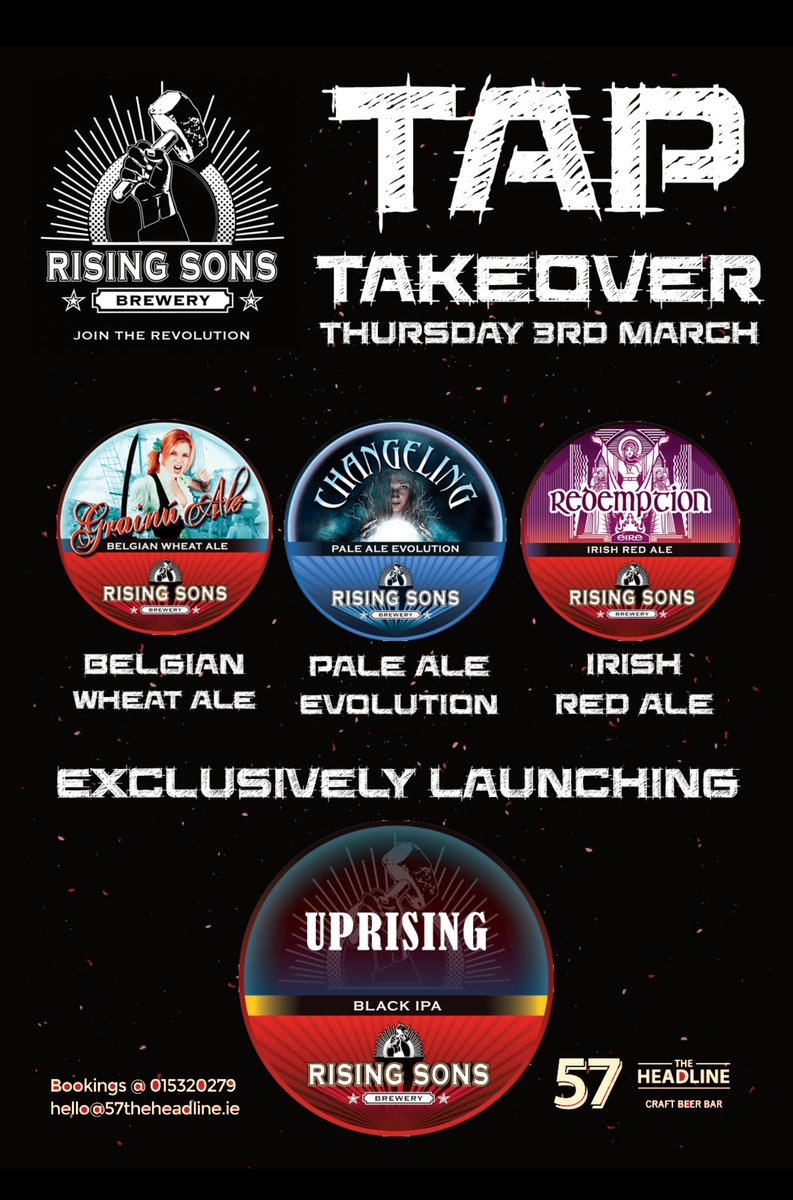YewTreeTerenure's tweet photo. Attention Corkonians! A little taste of home for you next Thursday via @RisingSONSCork https://t.co/yRbXU5ngrC