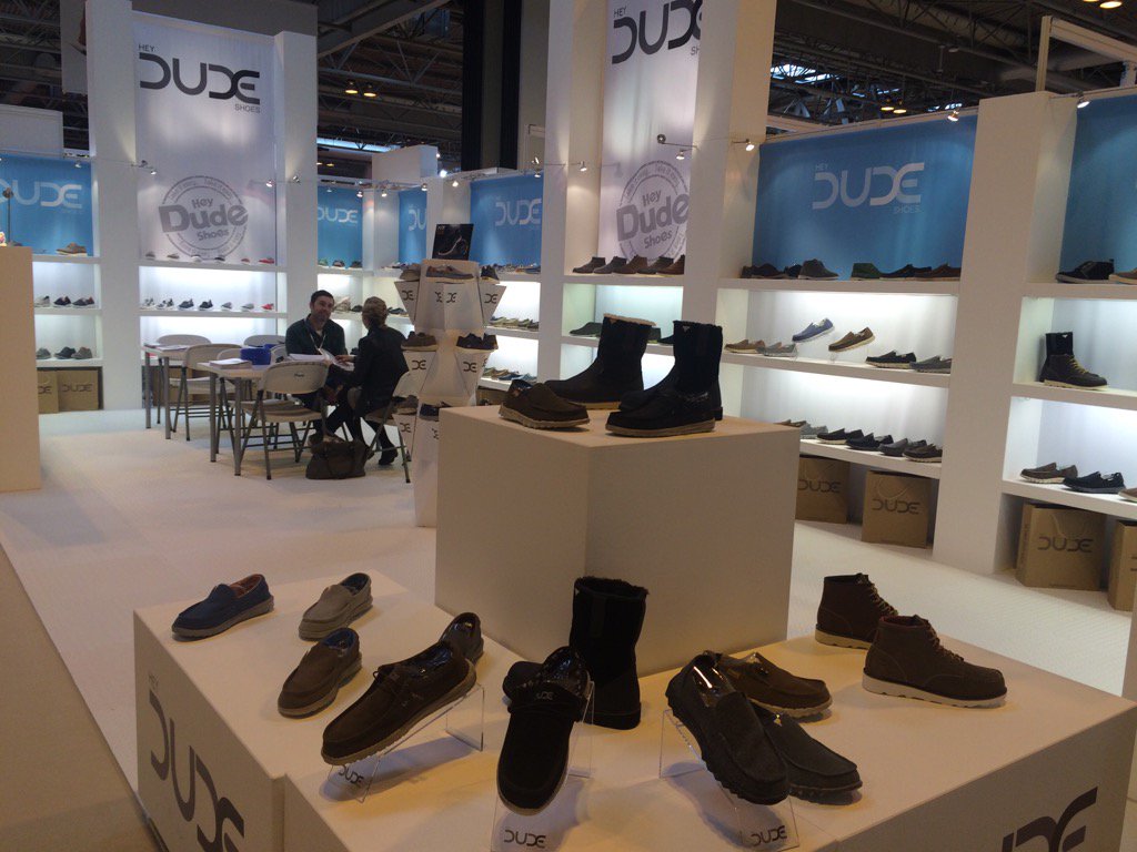 I have my Dude's on today. Exhibiting at Moda <a href="/ModaExhibitions/">modaexhibitions</a> <a href="/DudeShoesUK/">Dude Shoes</a>