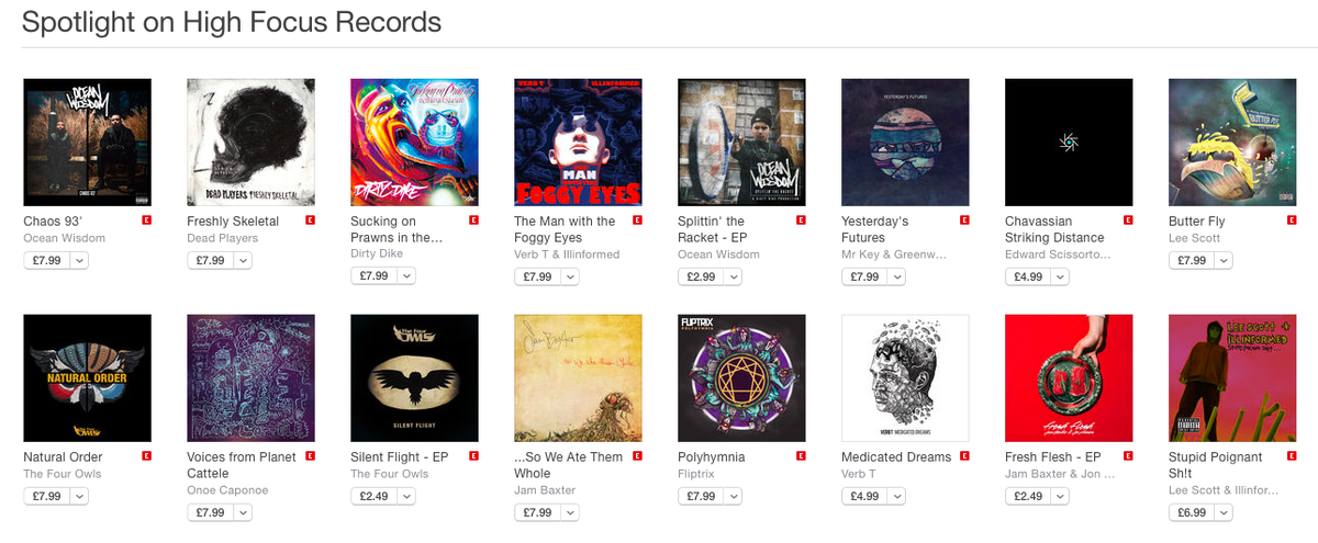 HighFocusUK's tweet image. Big up @iTunes for showing us love with our very own @HighFocusUK Spotlight -  lnk.to/Chaos93