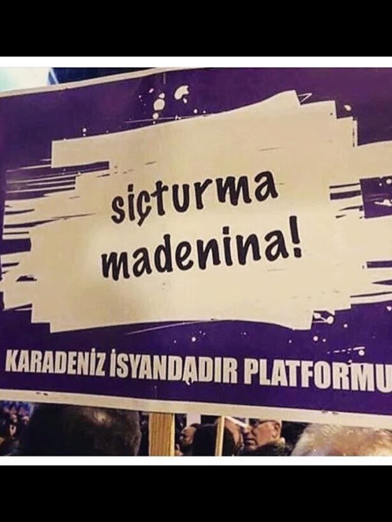 A...a koyamadınız, ama çevre bilinci ve dayanışmayı halkın AKLINA KOYDUĞUNUZ için teşekkürler😄 #SiçturmaMadenina