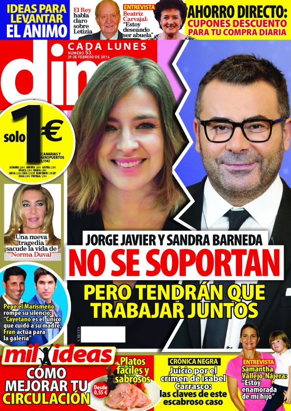 Vertele's tweet photo. El enfado de Jorge Javier y Sandra Barneda y los motivos del desencuentro | El Revistero https://t.co/ahb3XcOOXj https://t.co/CMoD2iZbbG