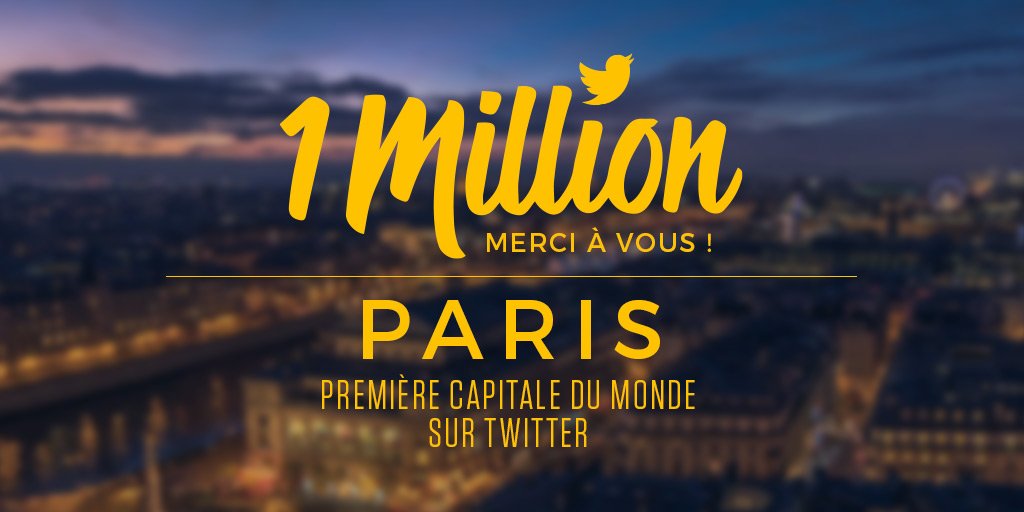 Merci à tous nos abonnés ! Grâce à vous, Paris rayonne. 1million.paris #1MillionParis