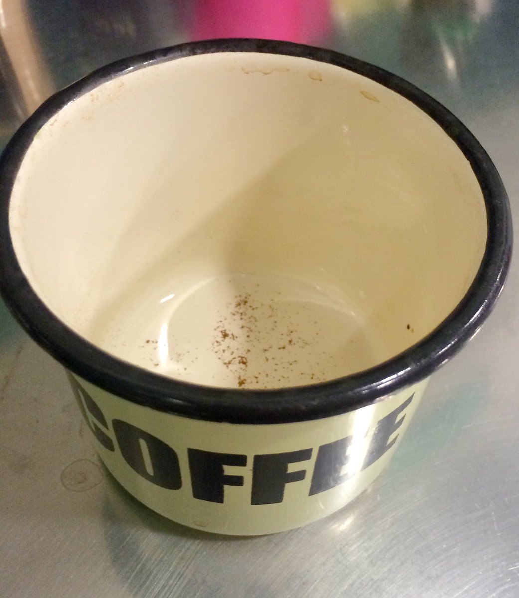 ajwicko's tweet photo. Empty #coffee tin. Every #anaesthetists Monday morning nightmare. https://t.co/zqTQHSd86W