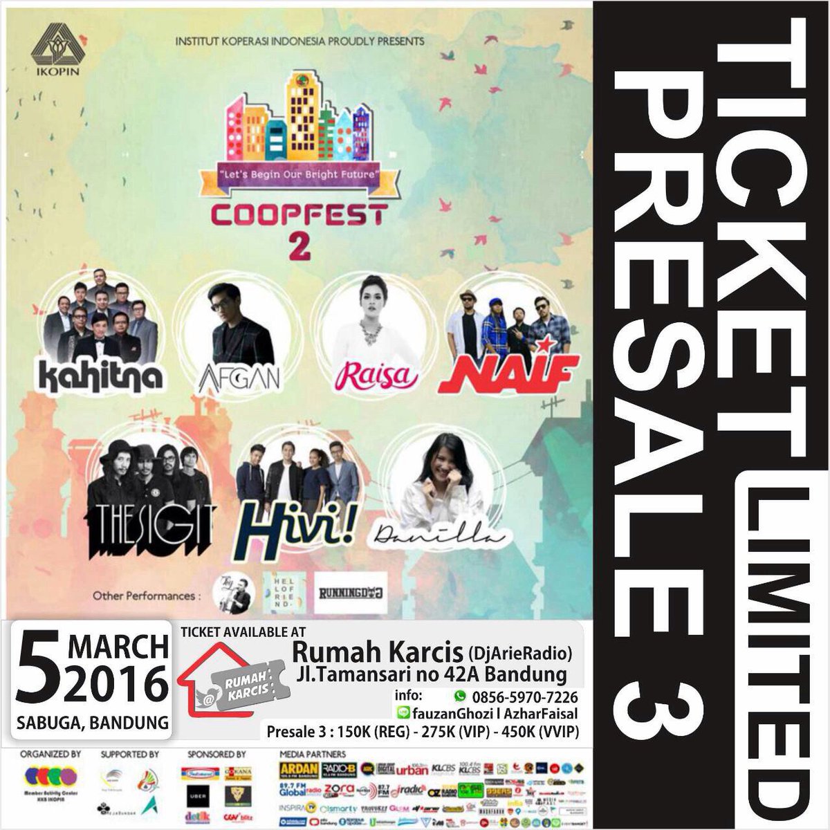 K_RadioStation's tweet photo. CooFest 2
Sabuga Bandung
5 Maret 201 https://t.co/kBtbQGR5RD