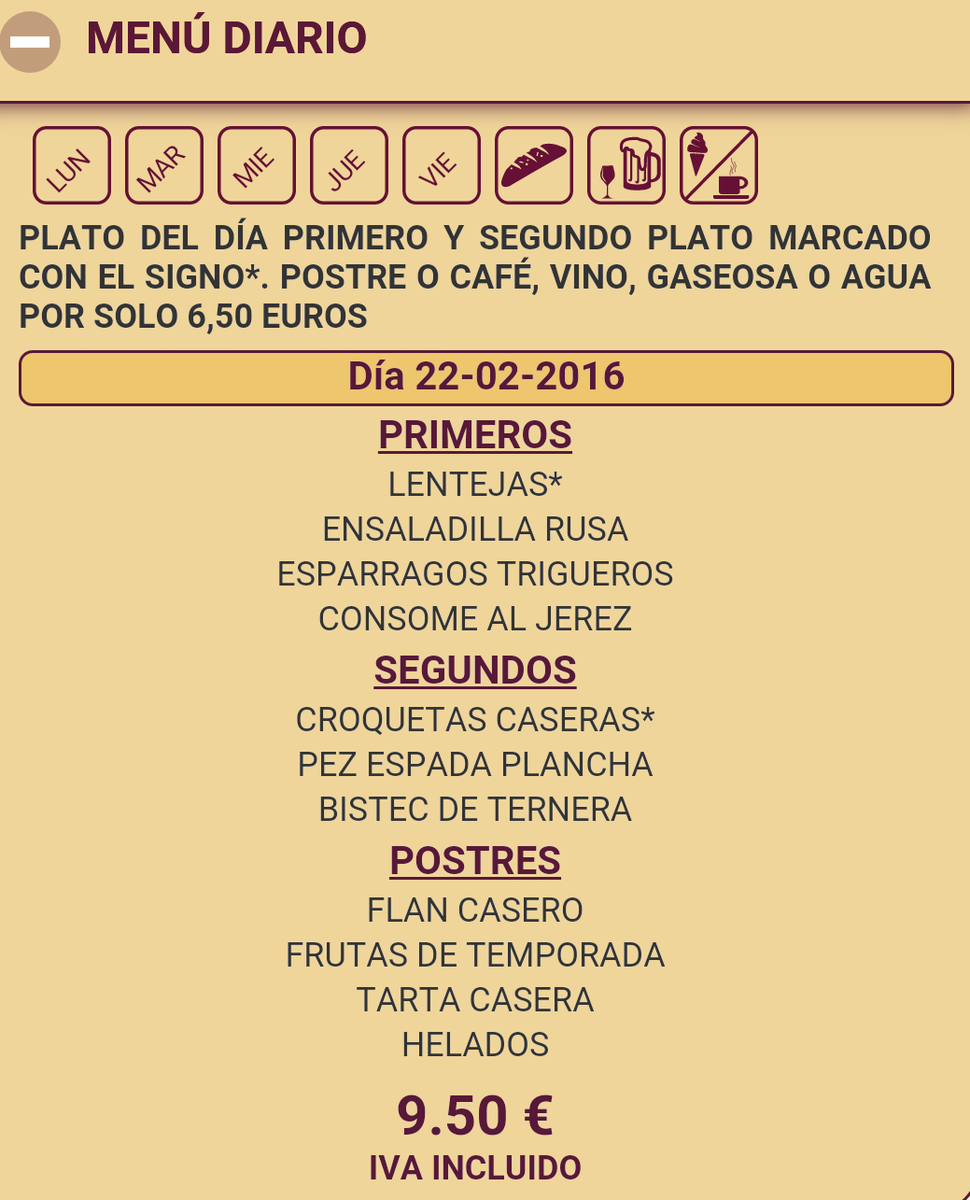 barkako's tweet photo. #FelizLunes a todos. Hoy podemos comer bien y barato en @barkako. https://t.co/AicR1V6DKu