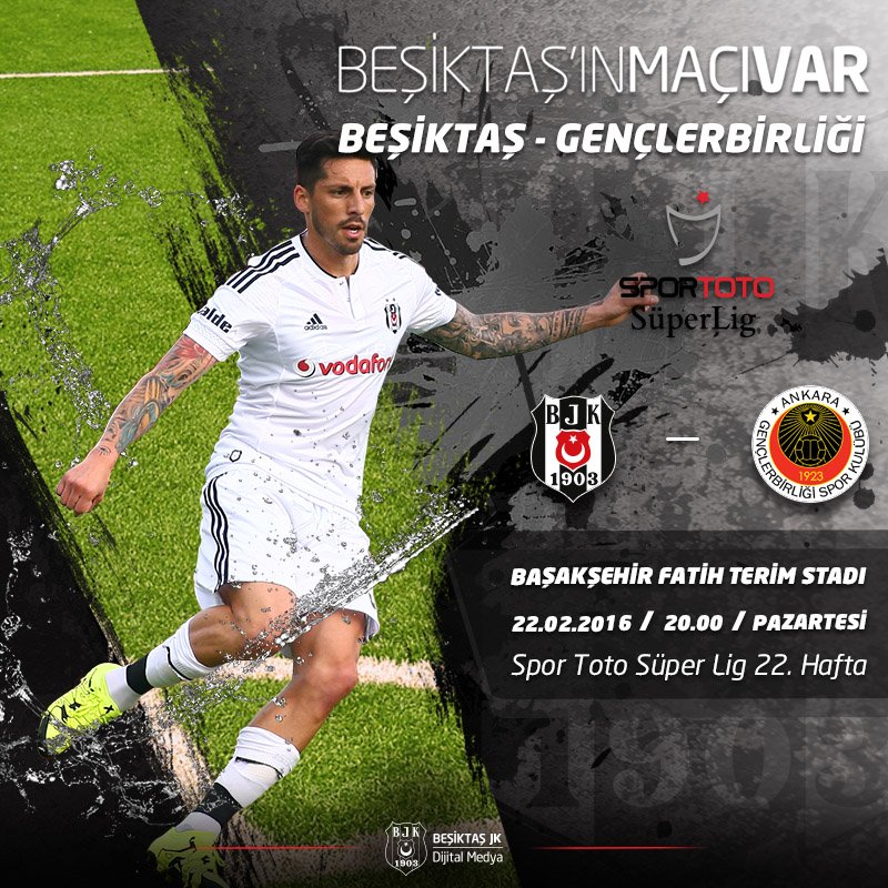 Beşiktaşımıza, Gençlerbirliği karşısında başarılar dileriz...

#Beşiktaş