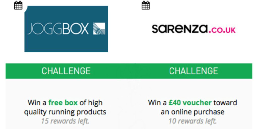 <a href="/JoggBox/">JoggBox</a> @SarenzaUK CHALLENGERS: To ensure that your runs are logged, sign in today by 12pm! buff.ly/1oTv3yq