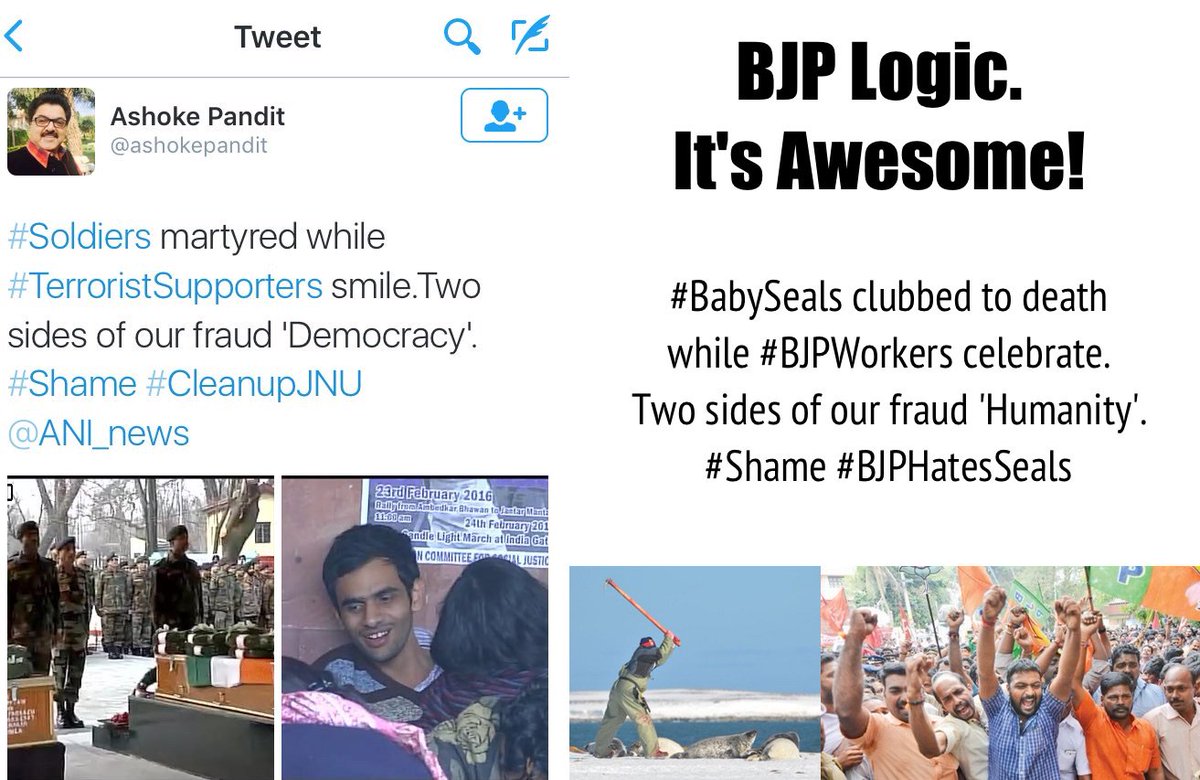 dan1shaslam's tweet image. #BJP #LogicBomb #JNU #Humanity  #Democracy #Liberty #Equality #Shame #HashtagsAreAwesome