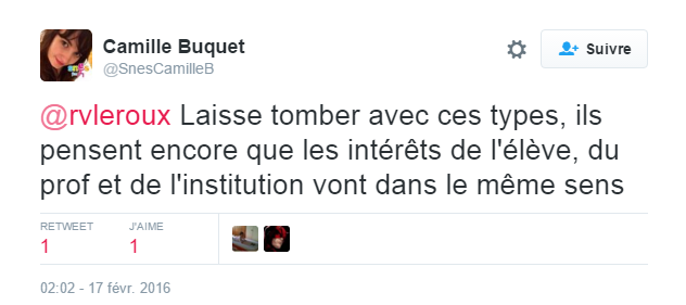 2vanssay's tweet photo. Propos hallucinants.. le Snes voudrait défendre les profs contre les intérêts des élèves ?! 
#SnesStyle https://t.co/HdWRM5DnW3