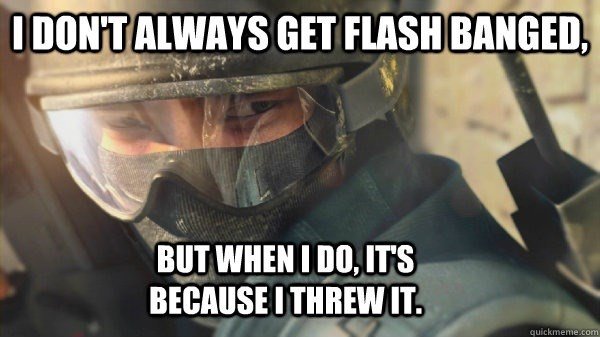 PureGaming_ES's tweet image. No siempre me ciego con una granada de flash, pero cuando lo hago, es porque la he tirado yo. #NoobProblems #CSGO