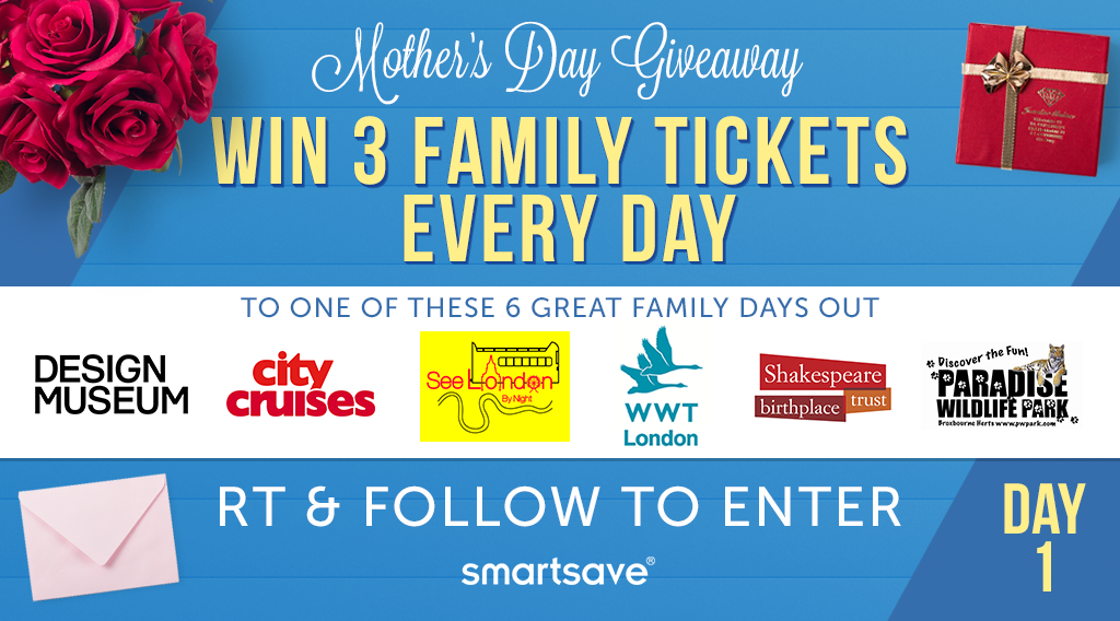 Smartsave's tweet photo. It's #competition time! RT &amp; Follow to #win family tickets for #MothersDay. More info: https://t.co/sEDT9Yo8mf https://t.co/XU0q8s1ki7