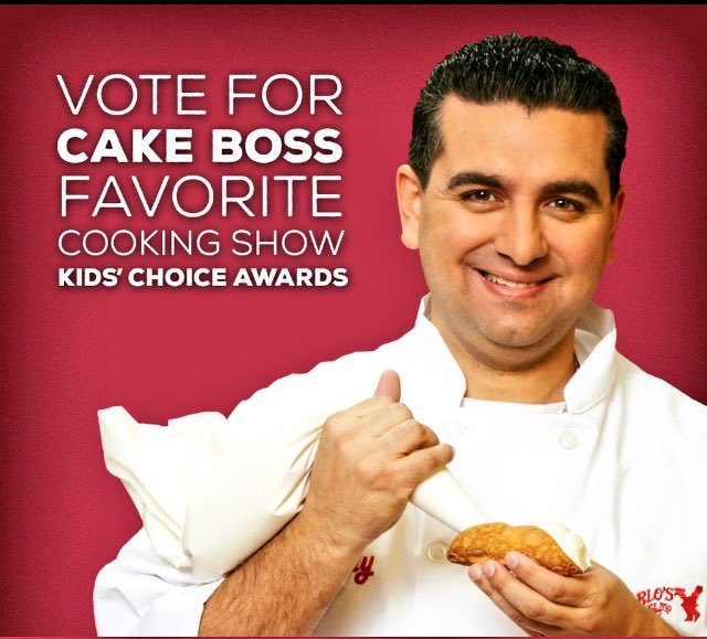 BCfoodieblogger's tweet photo. #VoteCakeBoss #KCA @CakeBossBuddy #KidsChoiceAwards2016 #VoteNow @CarlosBakeryLV https://t.co/PhY4Fu5eCC