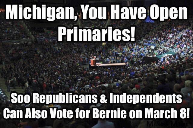 People4Bernie's tweet photo. Important! #FeelTheBern #Michigan #goblue https://t.co/E7TDV0jwe8