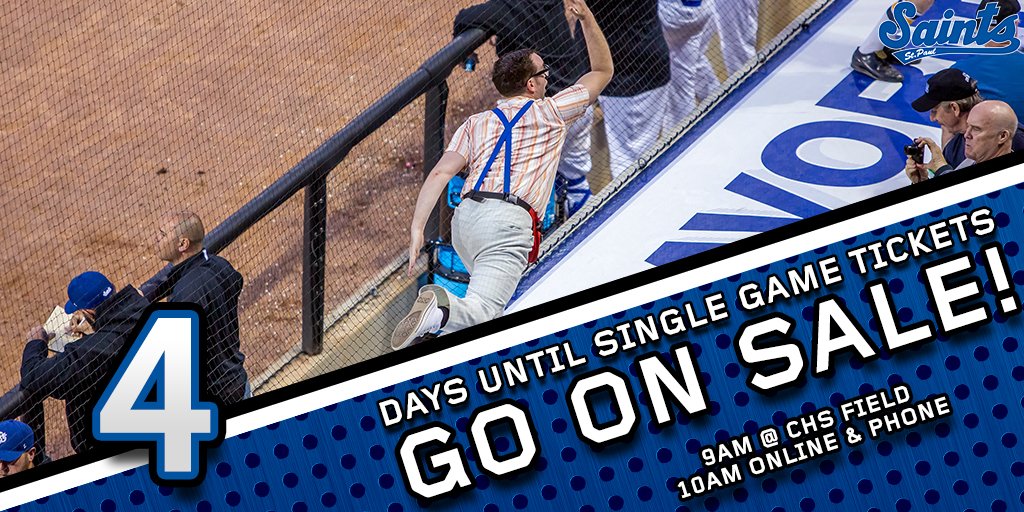 StPaulSaints's tweet photo. 4 days until single game tickets go on sale. Have you done your Nerdrobics today? #stpaulsaints #WithTheFun https://t.co/2NaJ67BOHG