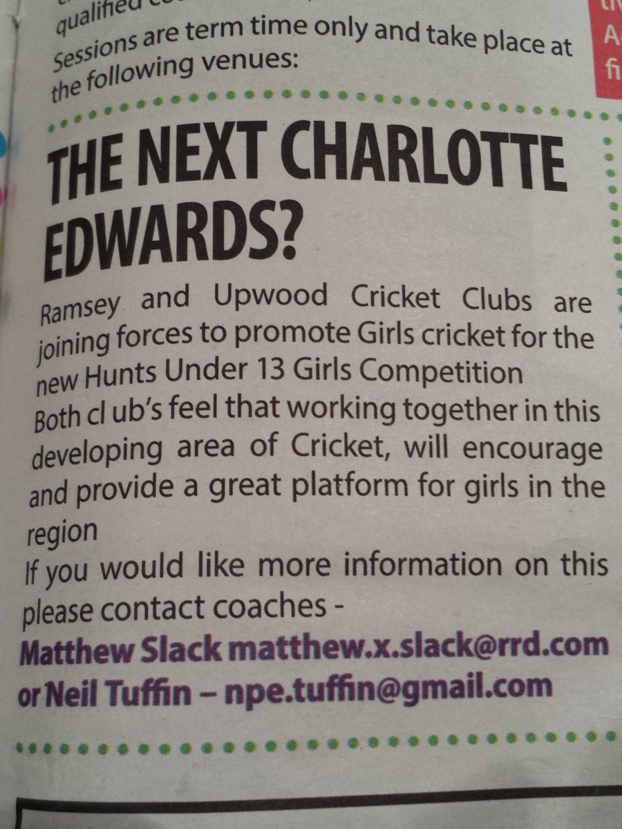 Nick_Kay's tweet photo. Good to see two local sides working together @RamseyCC @UpwoodCC #Ramwood #Upsey https://t.co/G198j0eqMc