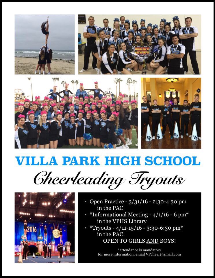 VillaParkCheer's tweet photo. Come to Vp cheer try outs! We want boys and girls coming out again this year so don't be shy, you won't regret it🎀😊 https://t.co/oY66R3skb5