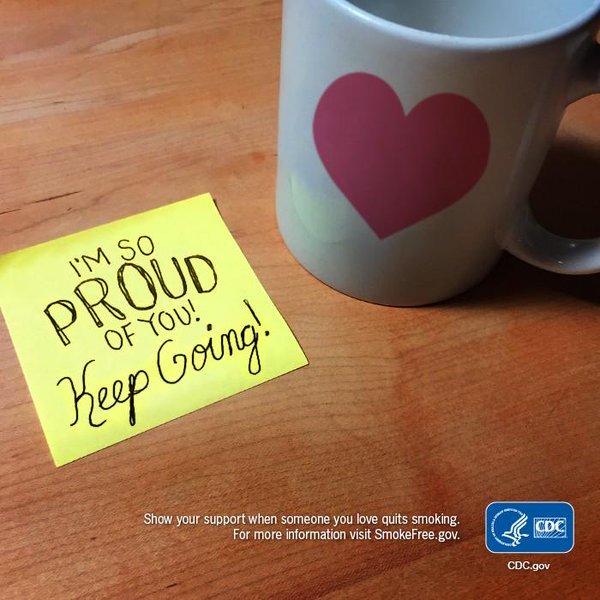 CDCTobaccoFree's tweet photo. During your journey to quit smoking, don’t forget to support yourself. You CAN do this! #MondayMotivation https://t.co/60ZDBH9IYk