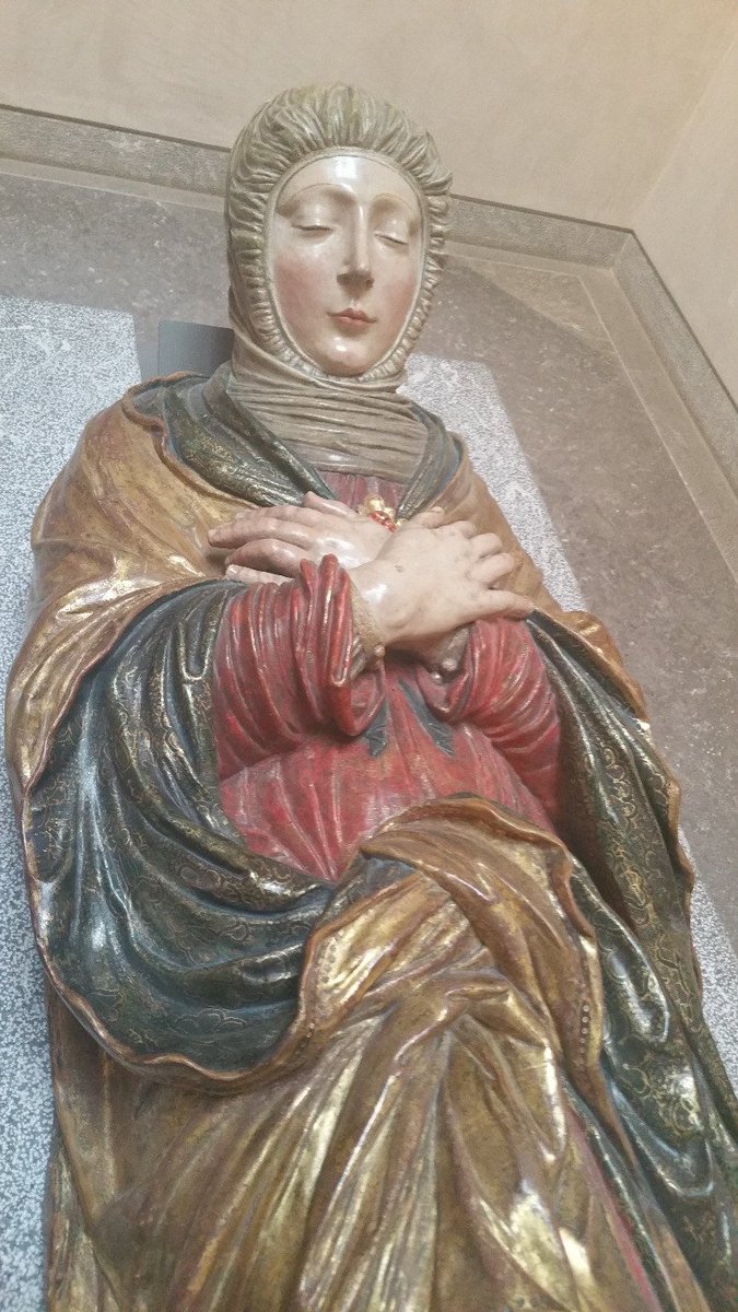 Amaelle_ls's tweet photo. "La dormition de la Vierge" école de burgos  (espagne) fin du 16e siècle #RJmbas2 #casting #juliette #"morte" https://t.co/G5VfyRFOoZ