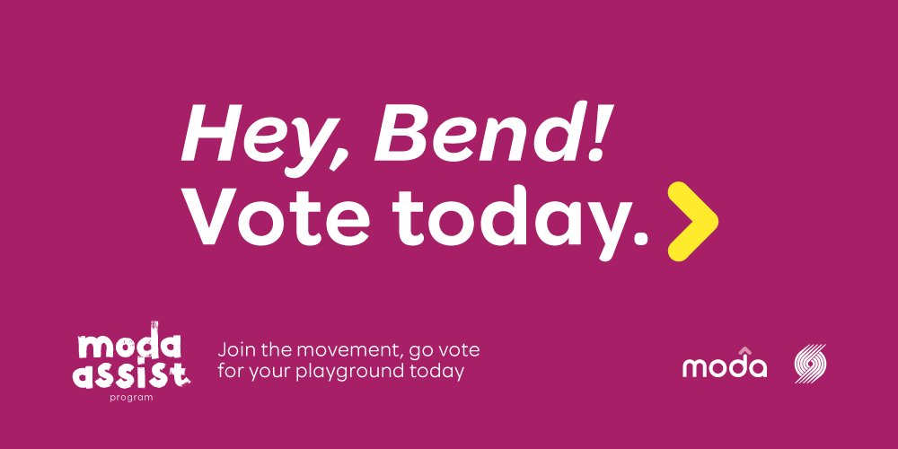 Moda_Health's tweet photo. #modaassistprogram Hey, #Bend! Vote to get a new playground in your community. #TrailBlazers https://t.co/a2yY2Du1tf https://t.co/8aRIGTt3d7