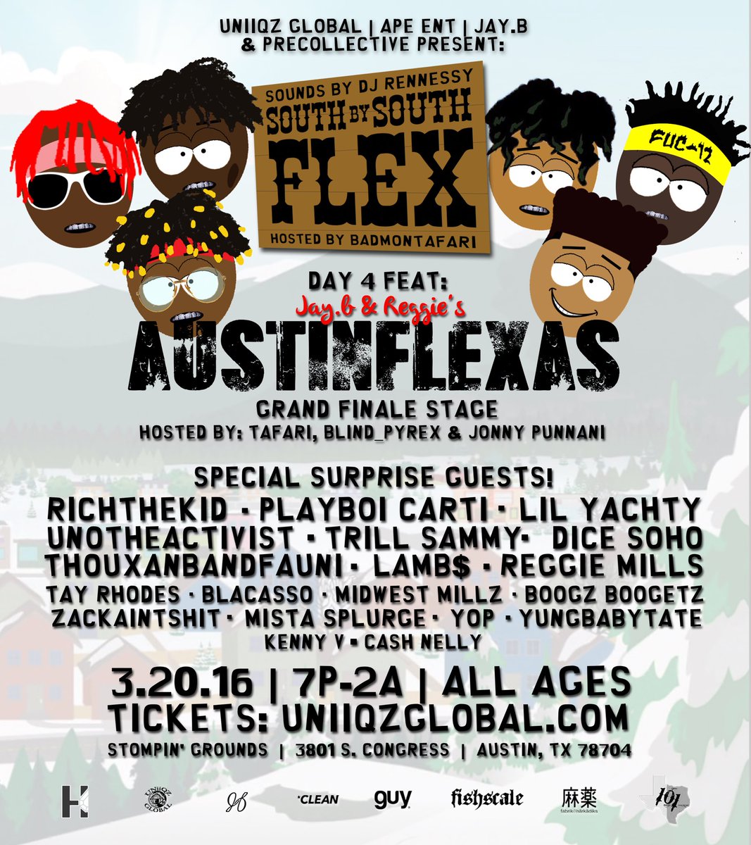 JAYdotB's tweet photo. HEADLINERS FOR #SXSFLEX 🔥🔥🔥🔥@whoisrichthekid @SirMichaelRocks @iAmYungBooke ADDED..TICKETS: https://t.co/e5HpCaxVSu https://t.co/PRzKf4kPvj
