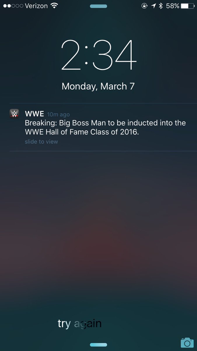 TopRopeTalkOWWR's tweet photo. As promised, the time read screenshot. Congrats Big Bossman! #HallOfFame #hardtimes https://t.co/sGDLypticT