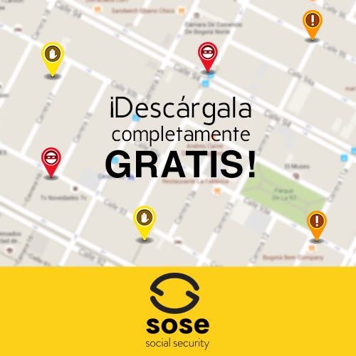 ¡Descarga #Sose desde tu Play Store y reporta! TÚ ERES EL PROTECTOR DE TU COMUNIDAD soseapp.com 👮