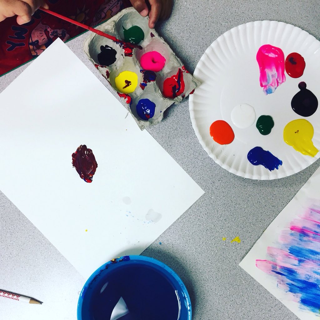 It 's #NationalYouthArtMonth! Follow us on Instagram to see what our mentors and youth are working on. #happyarting