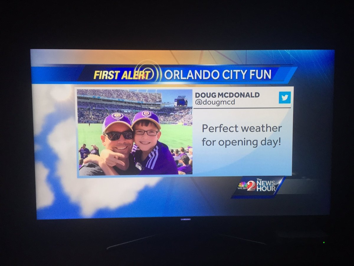 dougmcd's tweet photo. Thanks to @EricBurrisWESH and the @WESH team for making my little man a star last night!! #firstTVappearance https://t.co/0z3dOQPZ8U